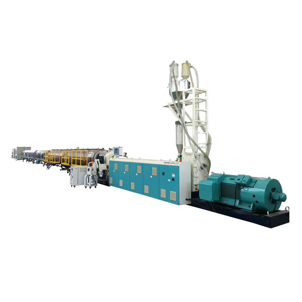 Key components and steps involved in a solid wall pipe extrusion line